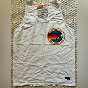 Aviator Nation White Tank Top with Colorful Logo